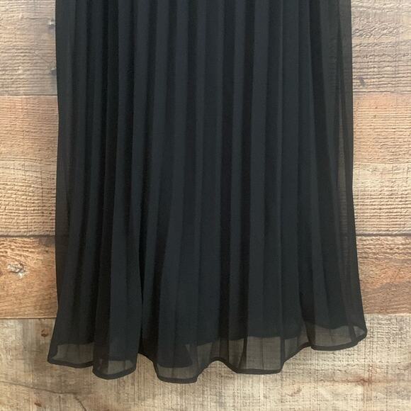 Tart Downey Sheer Chiffon Sleeveless Racerback Maxi Dress Solid Black Size XS - Picture 5 of 10